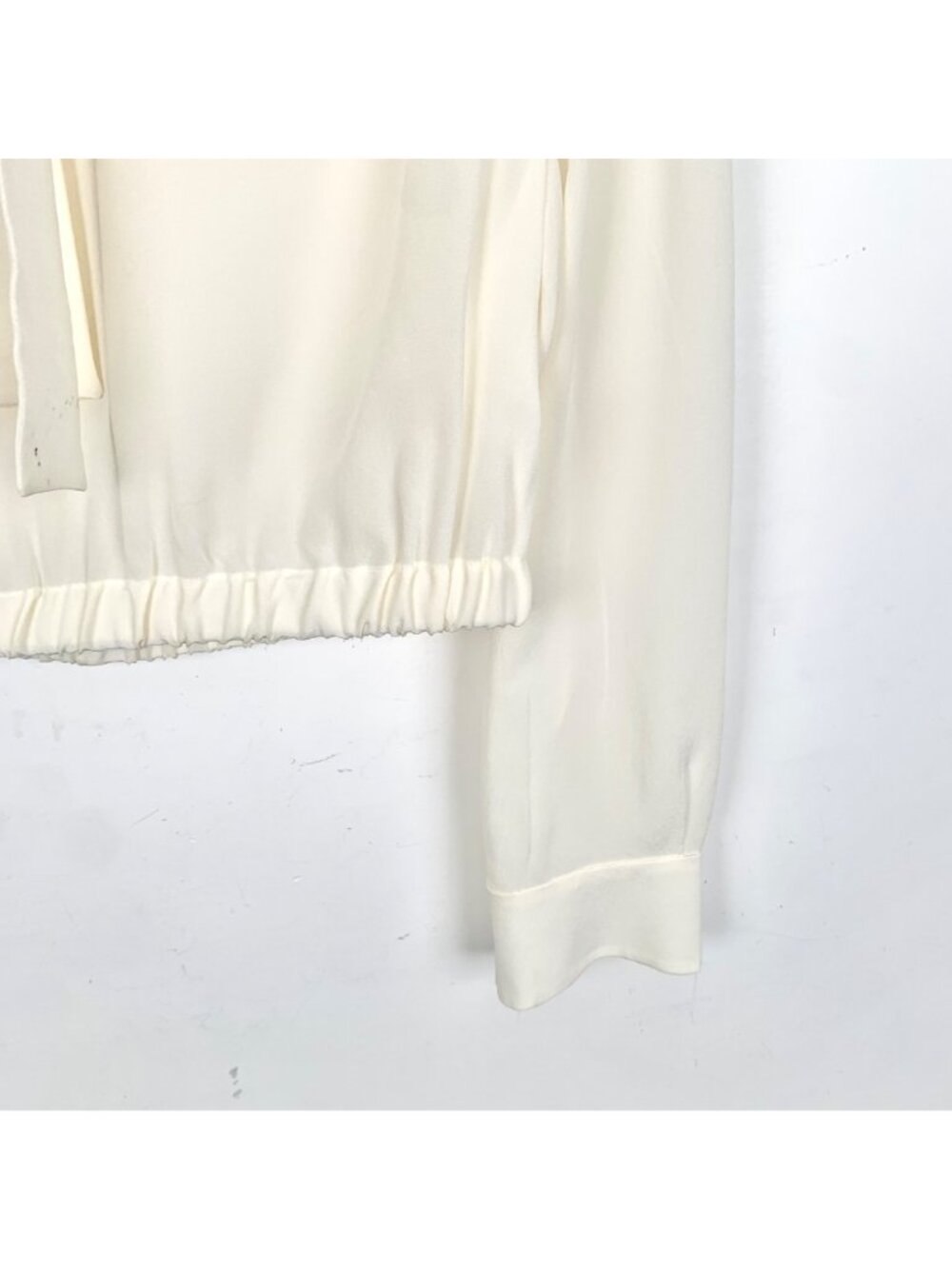 Prada Ivory Silk Long-Sleeve Blouse - Picture 4 of 8